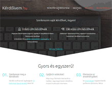 Tablet Screenshot of kerdoivem.hu